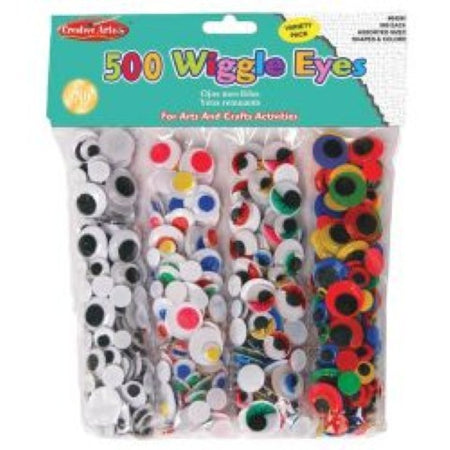 Charles Leonard CHL64595 Wiggle Eyes Classpack, 500/pk