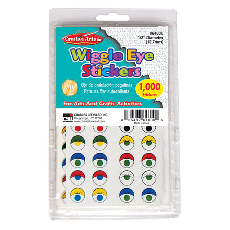 Wiggle Eyes Stickers - Assorted - 1000/pkg.