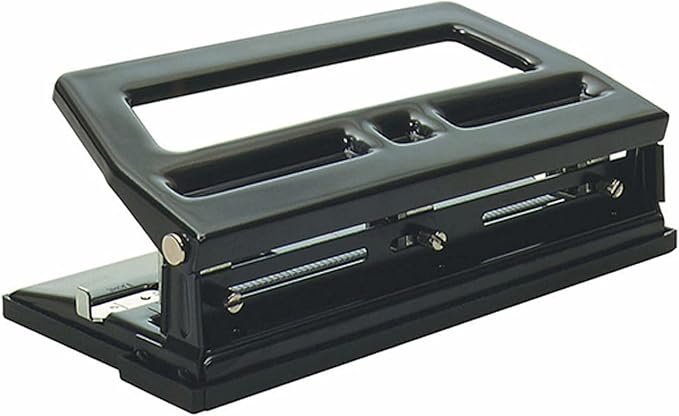 3-Hole Heavy-Duty Paper Punch, 40-sheet