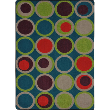 Circle Back 10'9" x 13'2" area rug in color Tropics