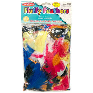 Craft Fluffy Feathers – (1/2oz/14grams) Bright Colors (63085)