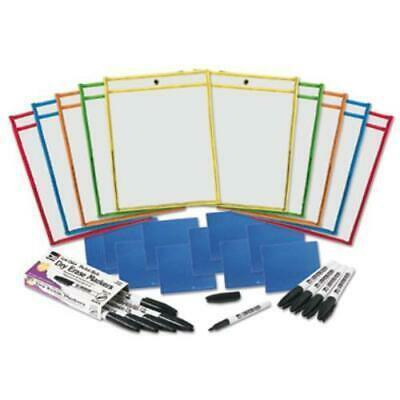 Reusable Dry Erase Pockets Class Pack, 10-Student Pack