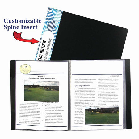 C-Line® Bound Sheet Protector Presentation Book, 12-Pocket, (Holds 24 pages)
