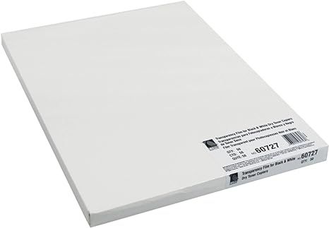 Plain Paper Copier Transparency Film, Clear, Box of 50 (CLI60727)