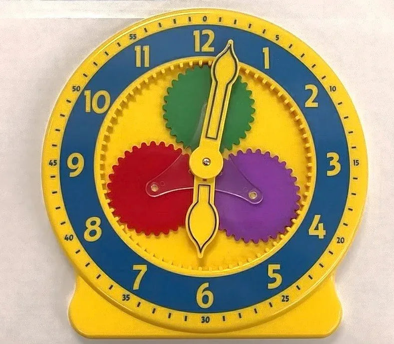 Learning Resources Big Time Learning Clock With Visible Gears, 12 Hour