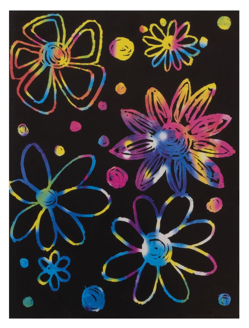 Scratch and Reveal "Now You See It!®" Art Paper, Color Craze, 8.5" x 11", 6 colors, 12 sheets (DIXPAC4620)