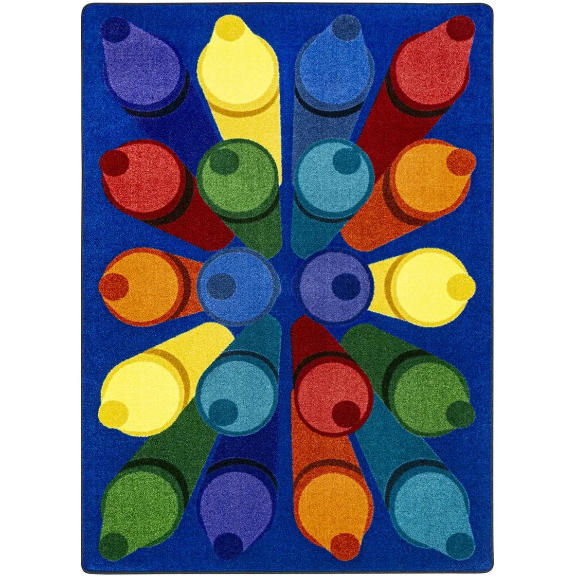 Colorific 5'4" x 7'8" area rug in color Multi