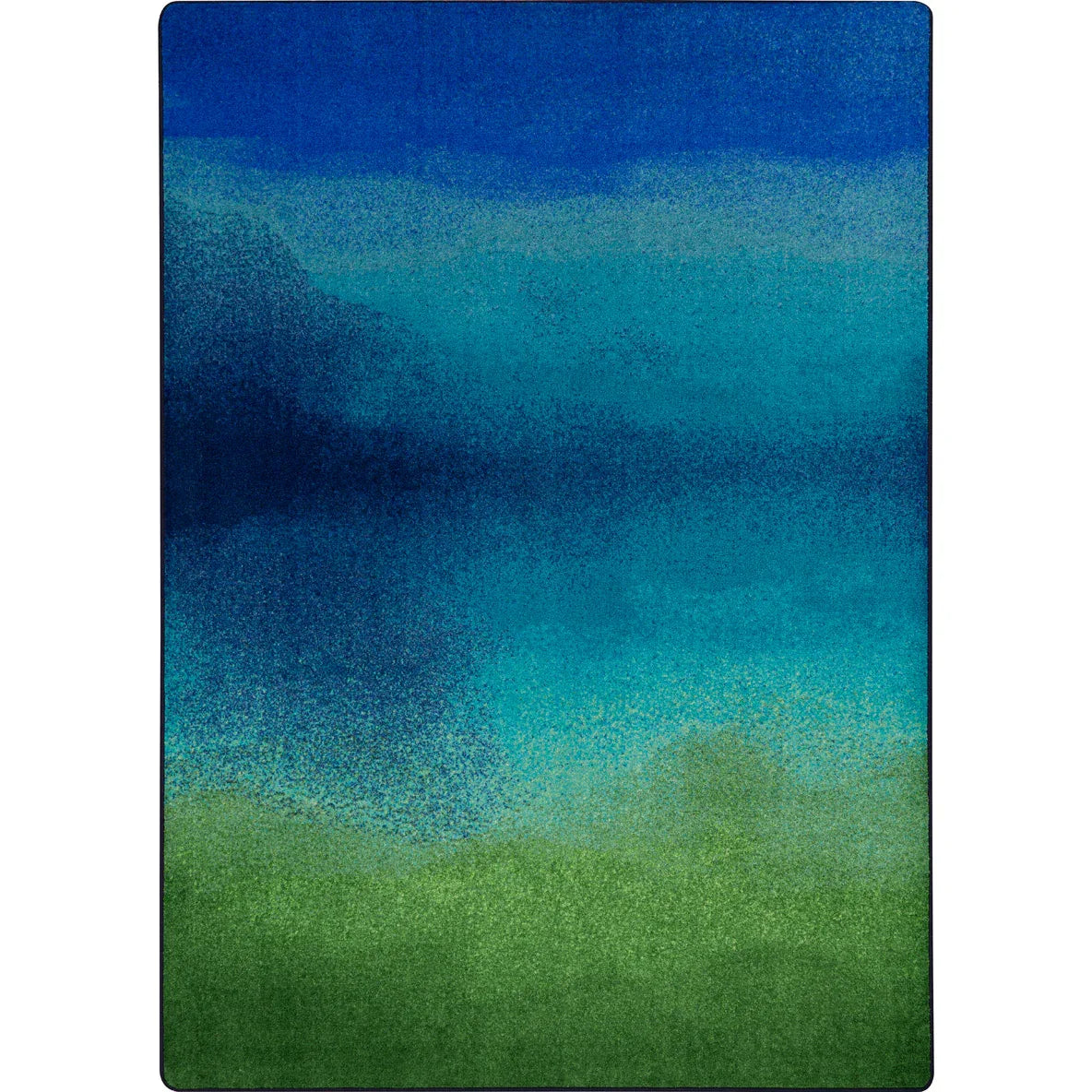 Colorwash 7'8" x 10'9" area rug in color Marine