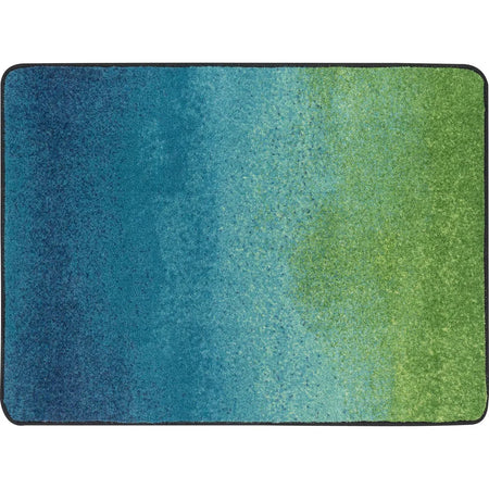 Colorwash 2'8" x 3'10" area rug in color Marine