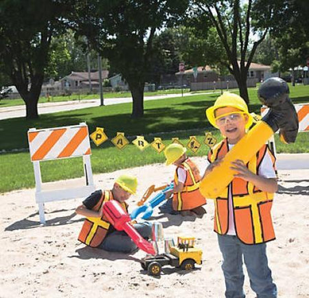 Children's Plastic Construction Hats 12/pack