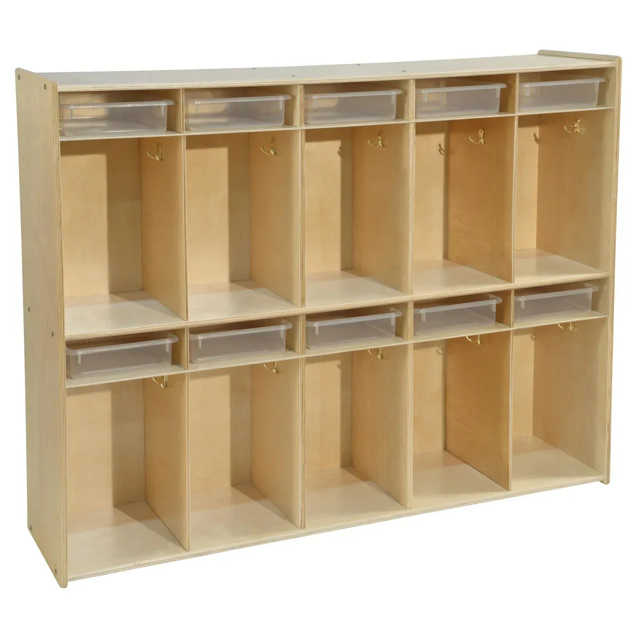 Contender 10-Section Locker with Translucent Trays - Assembled
