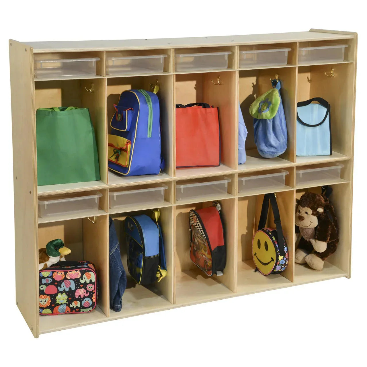 Contender 10-Section Locker with Translucent Trays - Assembled