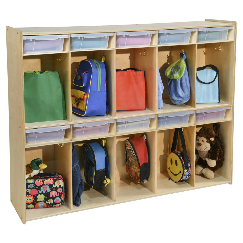 Contender 10-Section Locker with Translucent Trays - RTA