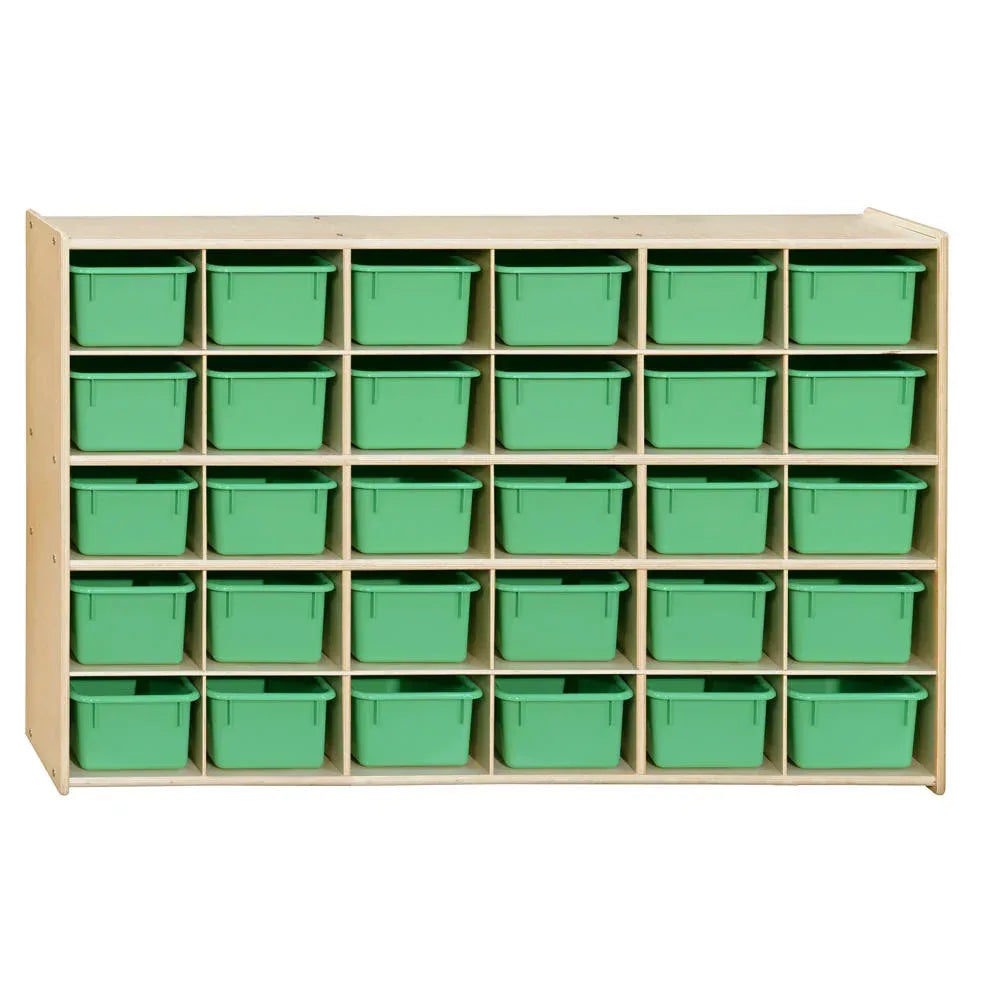 Contender 30 Tray Storage with Lime Green Trays - RTA