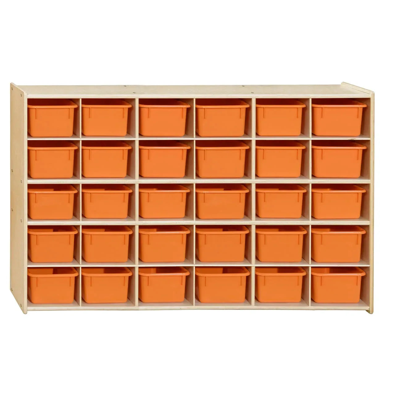 Contender 30 Tray Storage with Orange Trays - Assembled