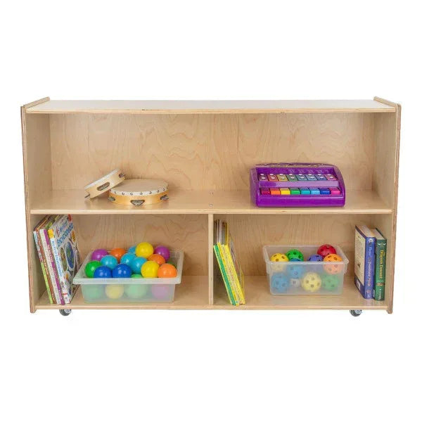 Contender Versatile Mobile Single Storage Unit, 29-1/4"H - Assembled with Casters