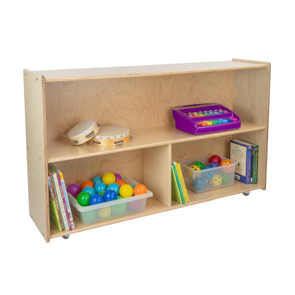 Contender Versatile Mobile Single Storage Unit, 29-1/4"H - Assembled with Casters