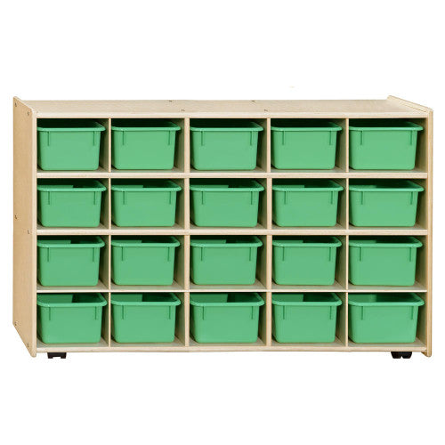 Contender Mobile 20 Tray Storage without Trays - Assembled with Casters