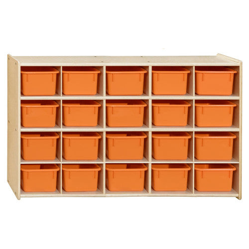 Contender 20 Tray Storage with Orange Trays - RTA