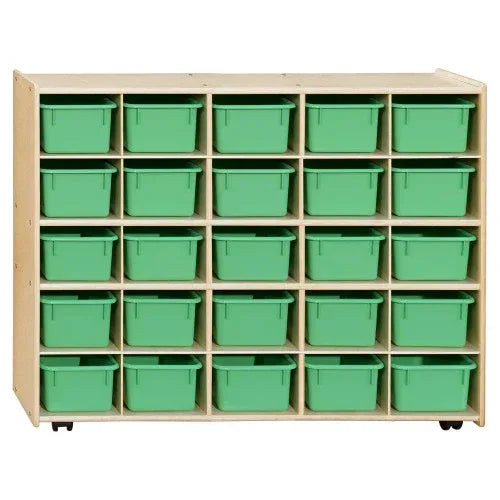 Contender Mobile 25 Tray Storage without Trays - Assembled with Casters