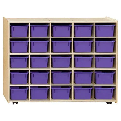 Contender Mobile 25 Tray Storage without Trays - Assembled with Casters
