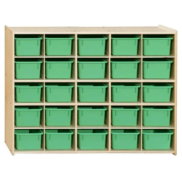 Contender 25 Tray Storage with Lime Green Trays - RTA