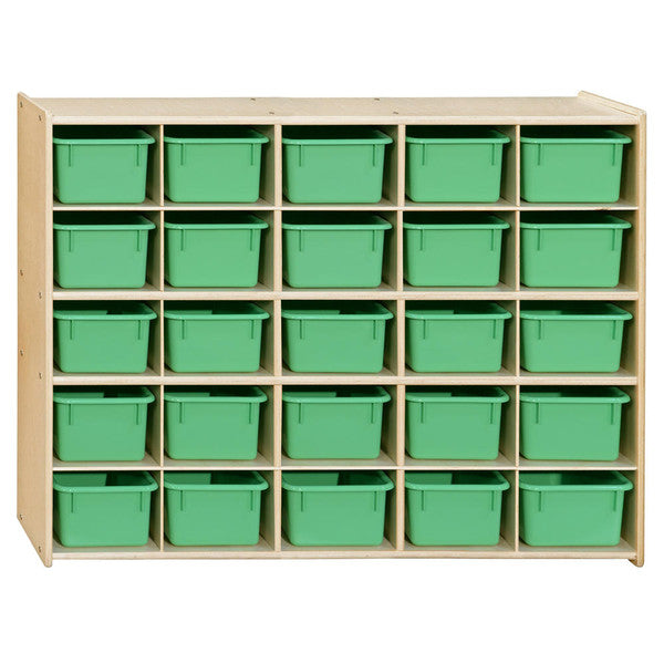 Contender 25 Tray Storage with Lime Green Trays - RTA