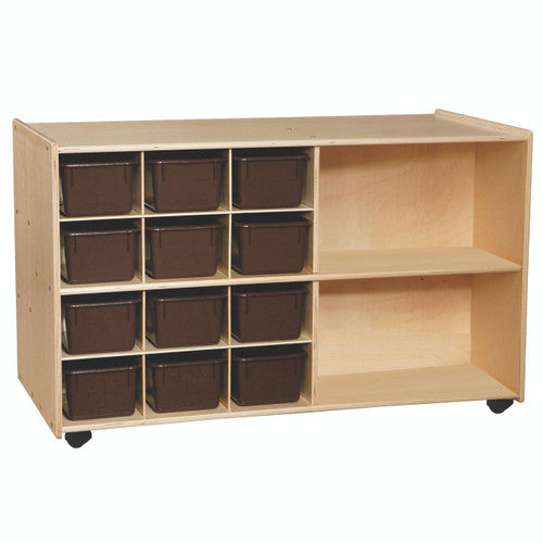Contender Double Storage with (12) Brown Trays - RTA