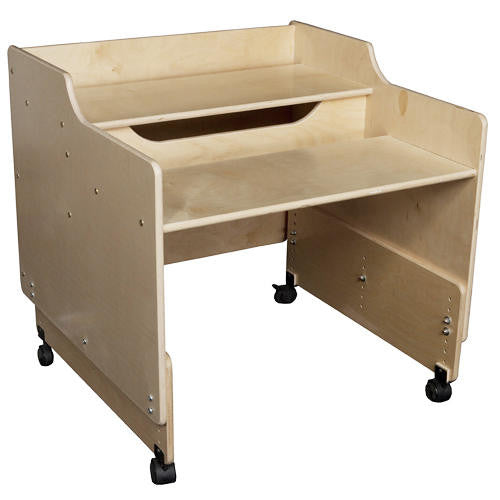 Contender Mobile Computer Desk - Assembled