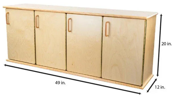 Contender Four-Section Stackable Lockers w/ Doors - RTA