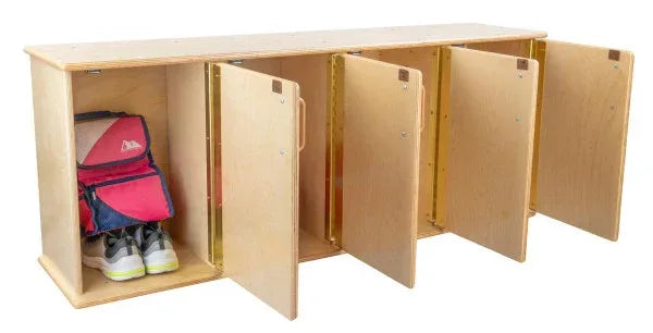 Contender Four-Section Stackable Lockers w/ Doors - RTA