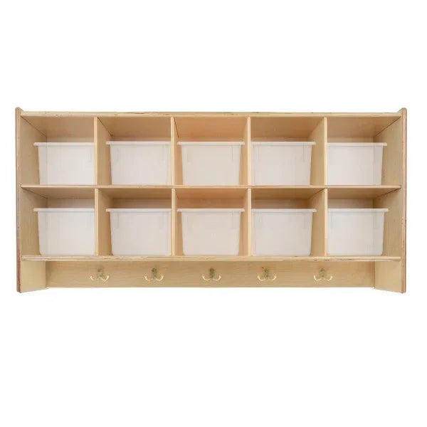 Contender Wall Hanging Storage with (10) Translucent Trays - RTA