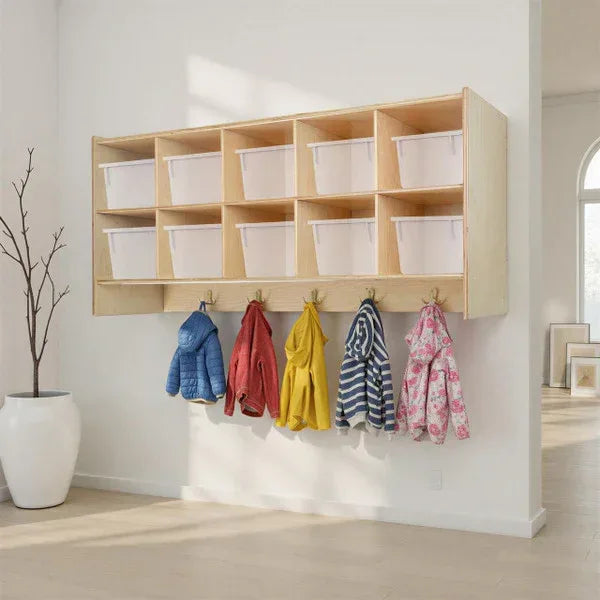 Contender Wall Hanging Storage with (10) Translucent Trays - RTA
