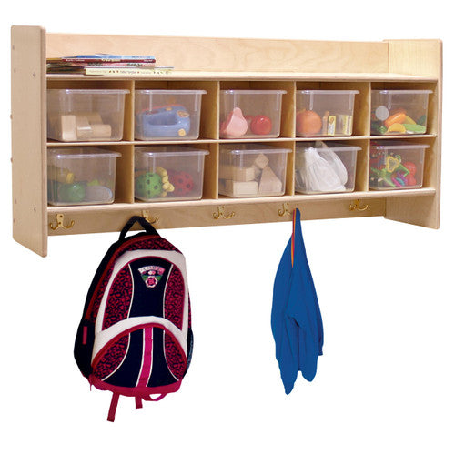 Contender Wall Hanging Storage with (10) Translucent Trays - RTA