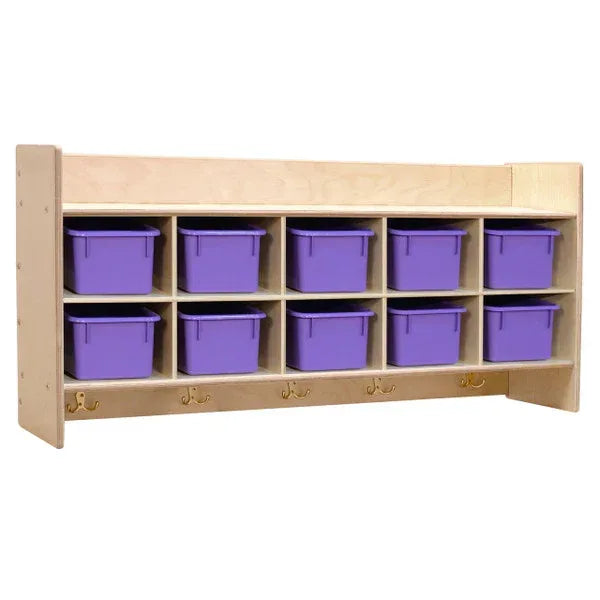 Contender Wall Hanging Storage with Purple Trays - RTA