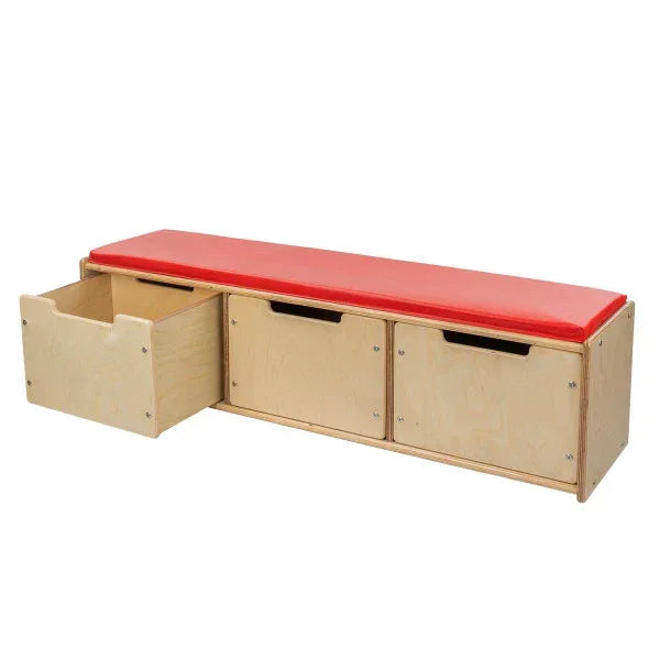 Contender Reading Bench with Drawers - RTA