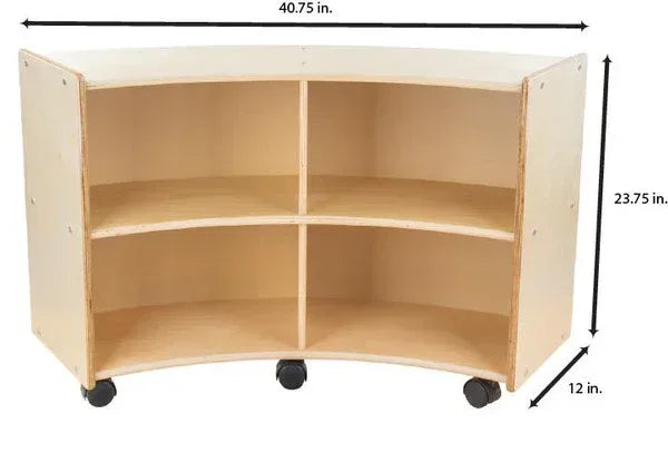 Contender Mobile Concave Storage Unit - Assembled