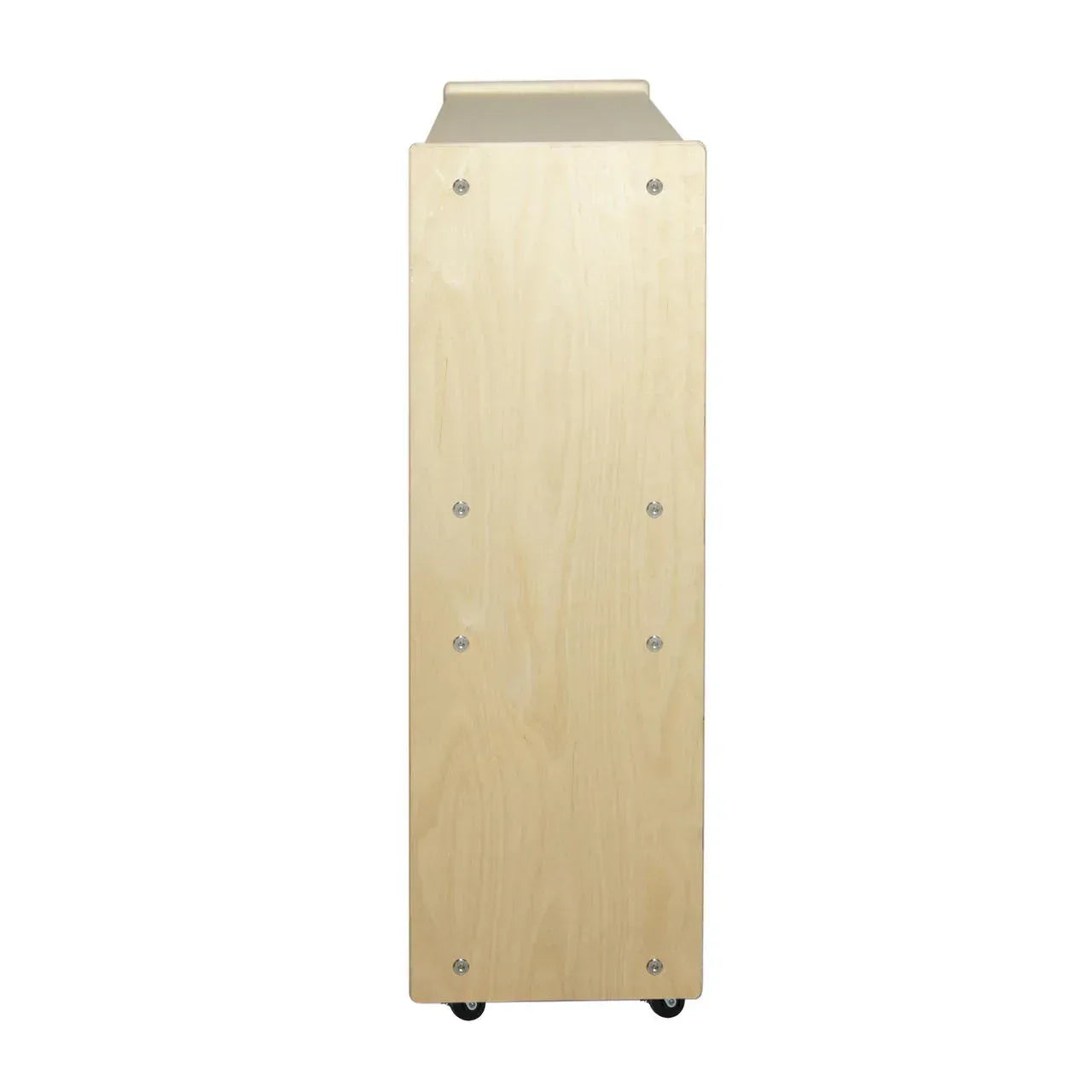 Contender Mobile 30 Tray Storage with Orange Trays - Assembled with Casters