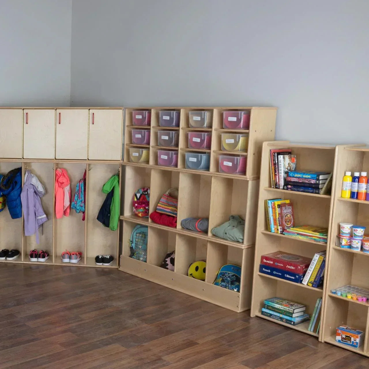 Contender Stackable Bin Unit With 4 Bins