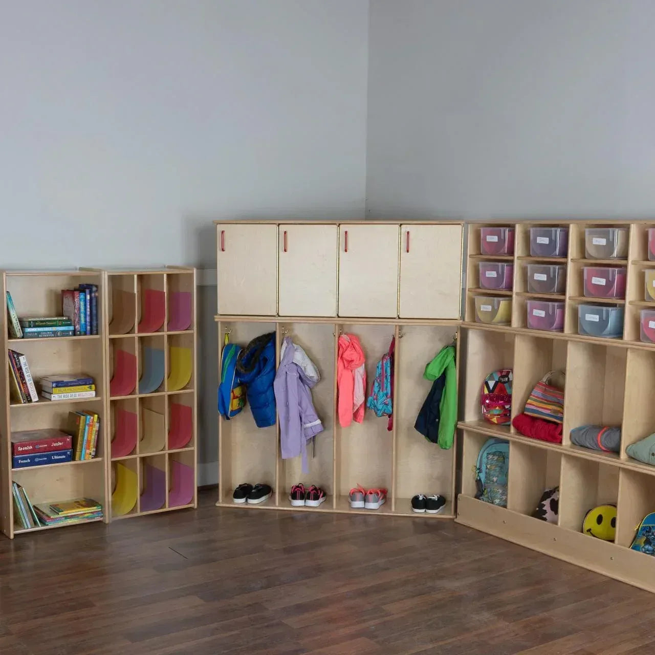 Contender Stackable LOCKER with 4 Sections
