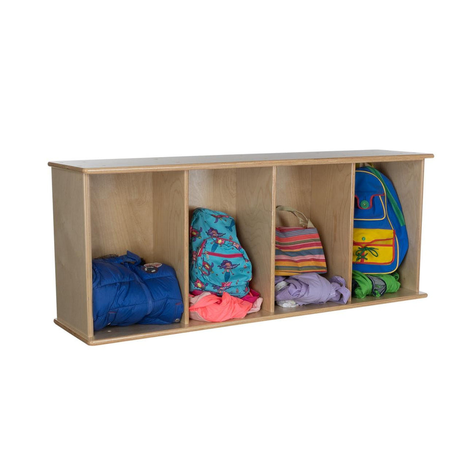 Contender Stackable Shelving Unit with 4 Sections