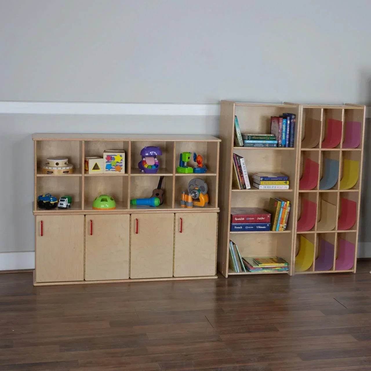 Contender Stackable Shelving Unit with 8 Cubbies -RTA