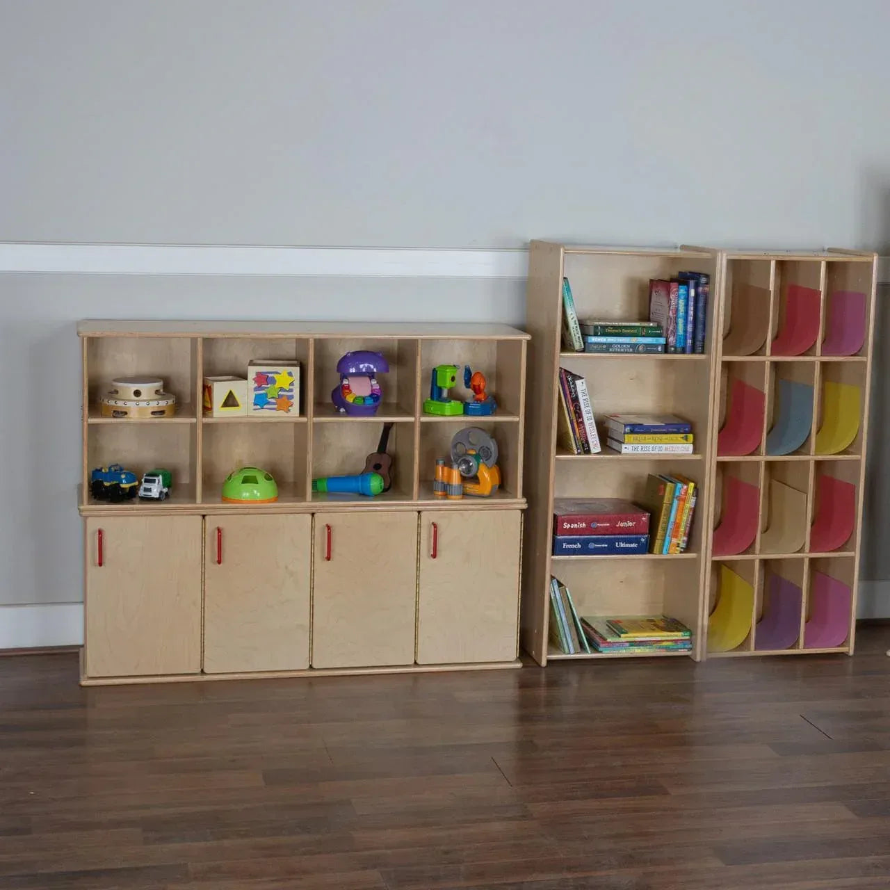 Contender Stackable Shelving Unit with 8 Cubbies