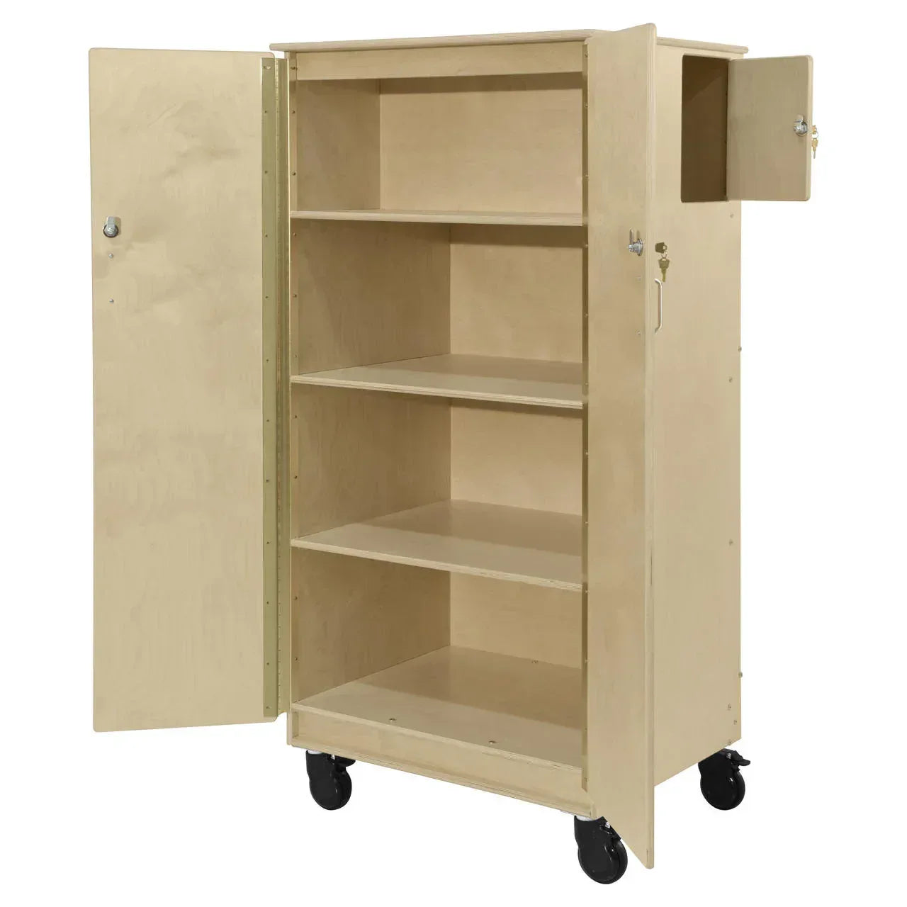 Contender Teacher's Four Cubby Locking Cabinet - Assembled