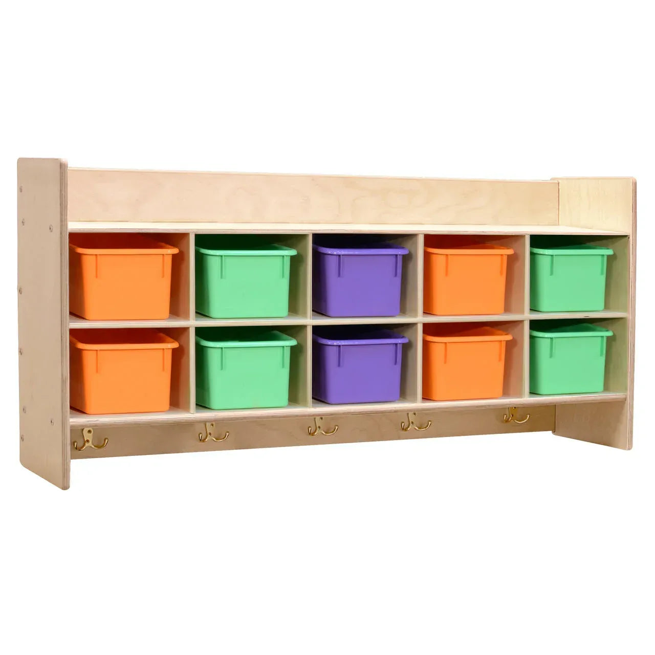 Contender Wall Hanging Storage with (10) Assorted Pastel Trays - Assembled