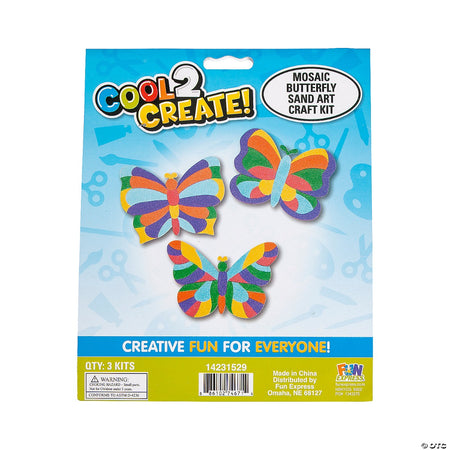 Mosaic Butterfly Sand Art Pictures Pack - 6 Project Pack