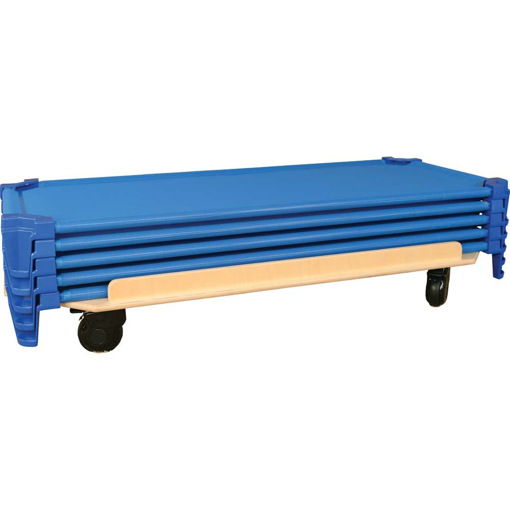 Standard Cot Carrier, Fully Assembled on locking casters, (Wood Design WD-87895)