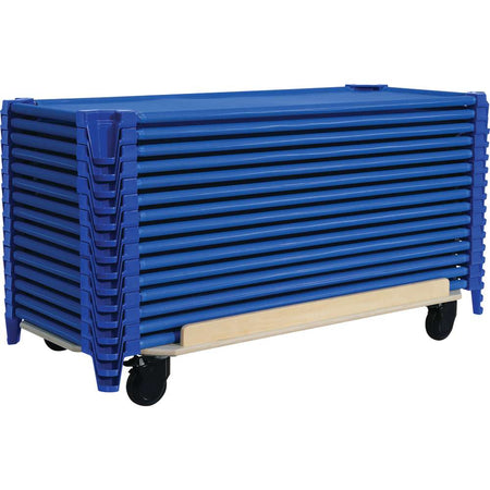 Standard Cot Carrier, Fully Assembled on locking casters, (Wood Design WD-87895)