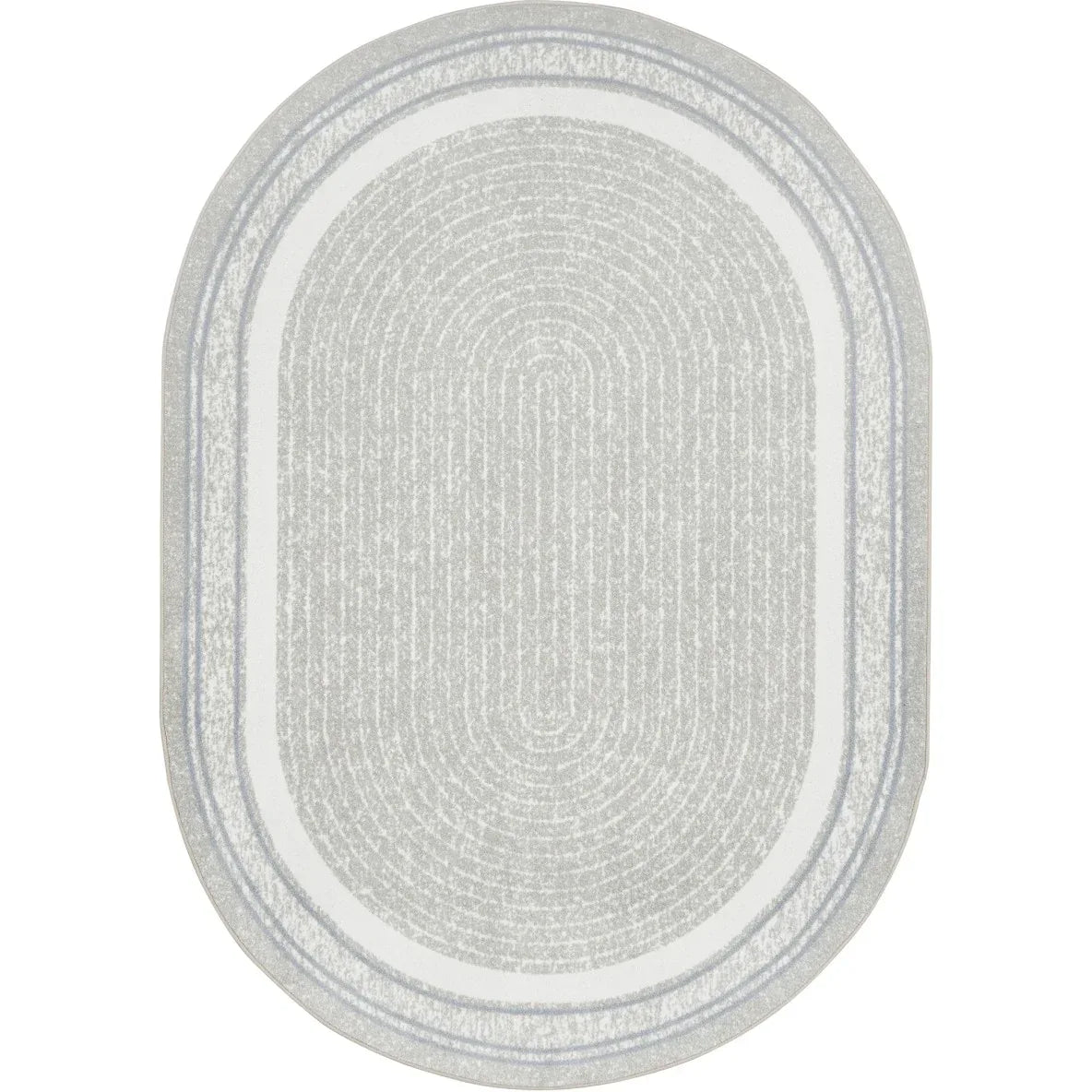 Cozy Corner 5'4" x 7'8" Oval area rug in color Linen