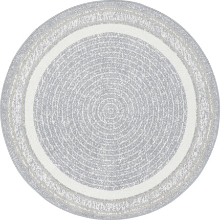 Cozy Corner 5'4" Round area rug in color Mist